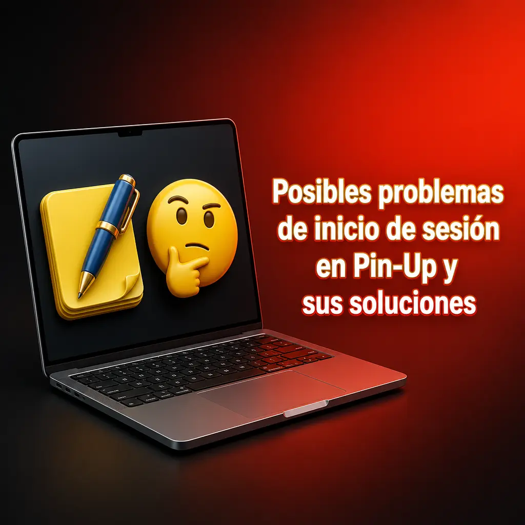 Jugador resolviendo un problema de inicio de sesión en Pin-Up